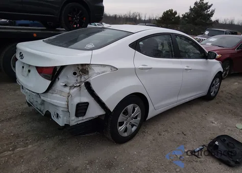 2016 Hyundai Elantra Se из США, поврежденный, VIN 5NPDH4AE9GH738551
